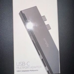 USB-C Multiport Adapter 7 in 1, (BRAND NEW - UNOPENED BOX) -Simply - CKHBC138